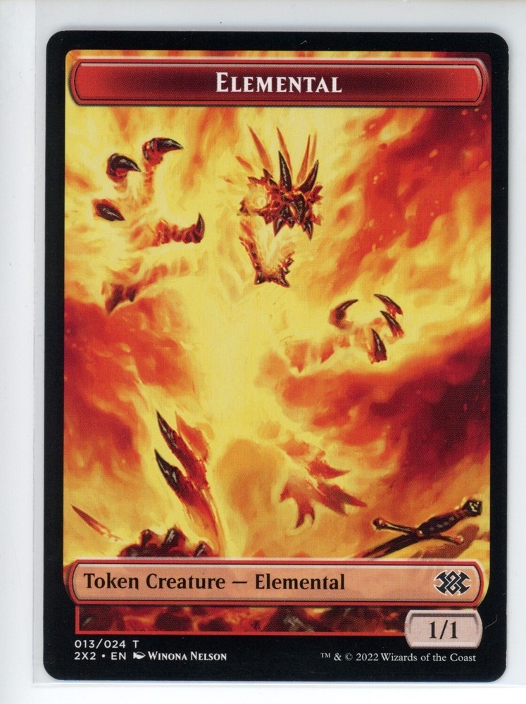 ELEMENTAL // PHYREXIAN GOLEM DOUBLE-S Double Masters 2022 #13//21 2X2(NM+)(MTG)-image