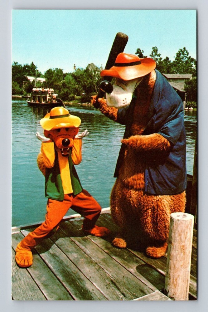 Vintage Disney World Brer Fox Frontierland Postcard Orlando FL