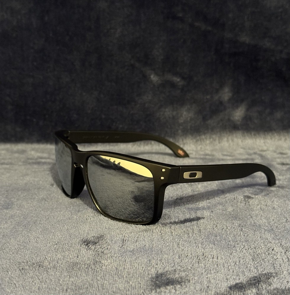 NEW Oakley Holbrook XL Matte Black Prizm SILVER Sunglasses