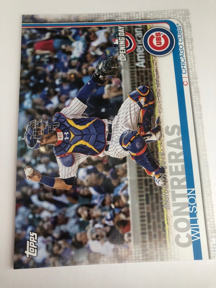 2019 Topps Opening Day Jumbo 5x7 Willson Contreras Cubs 49 01/49
