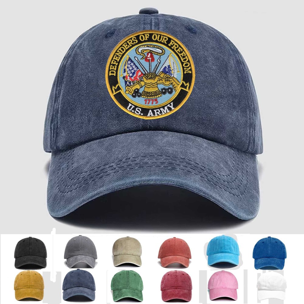 Custom Embroidered Hat Defenders Of Our Freedom, Veteran Cap, Trucker Hat, Gift