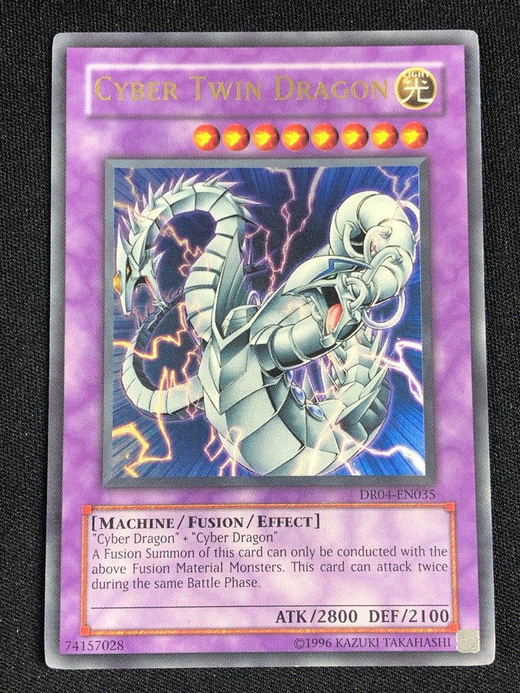 Yu-Gi-Oh Cyber Twin Dragon DR04-EN035 Ultra Rare Light Play-image