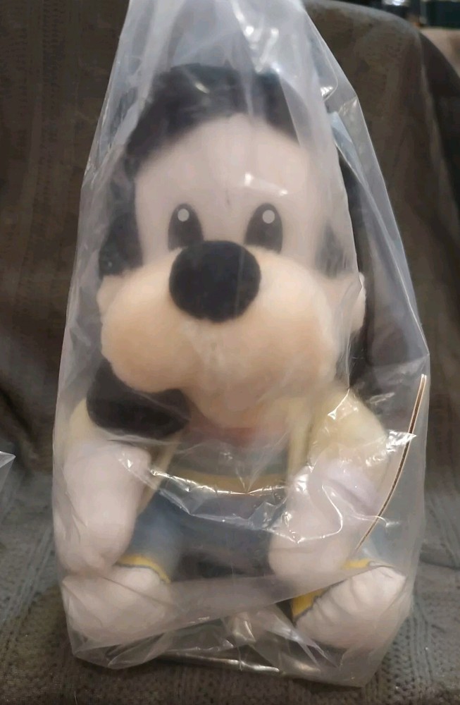 Vintage Walt Disney Babies Goofy Plush Hasbro Softies 9” Stuffed Toy New In Pack