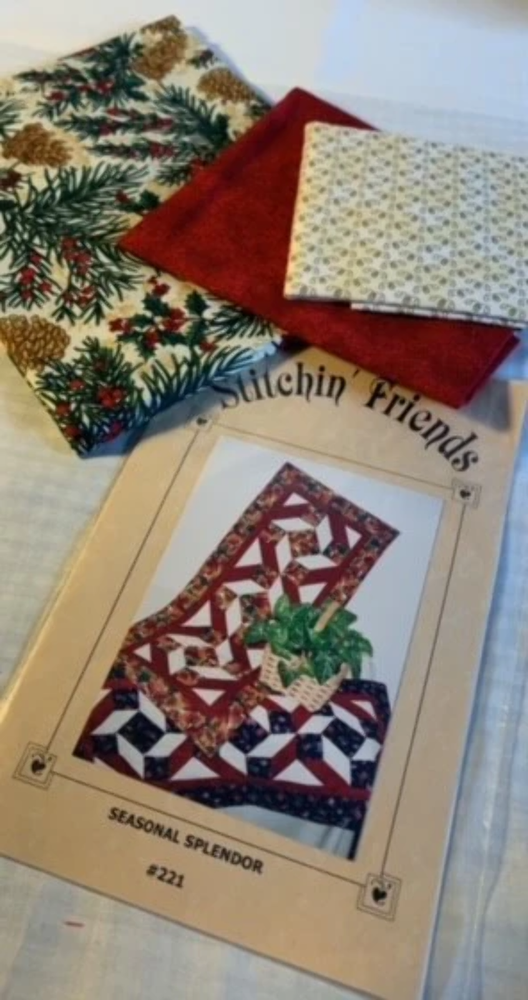 Seasonal Splendor Quilt Kit by Stitchin Friends - Cotton Fabric for Cozy Creations-image