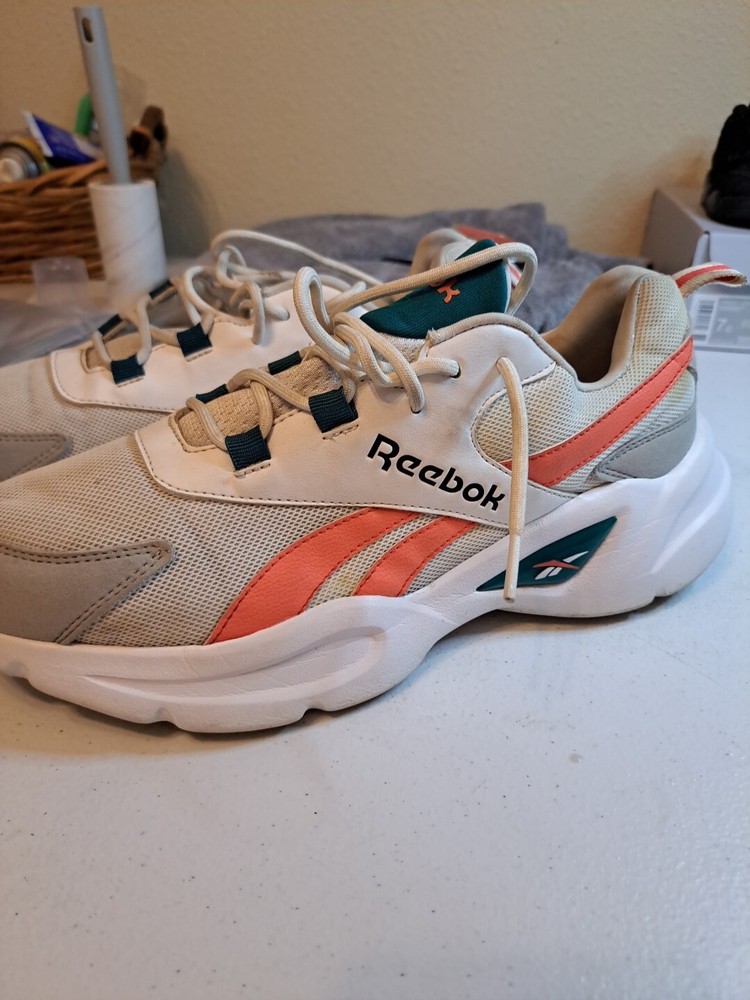 Reebok Men's Royal EC Ride 4 Sneaker | White/Grey/Seaport Teal | 10.5 M US