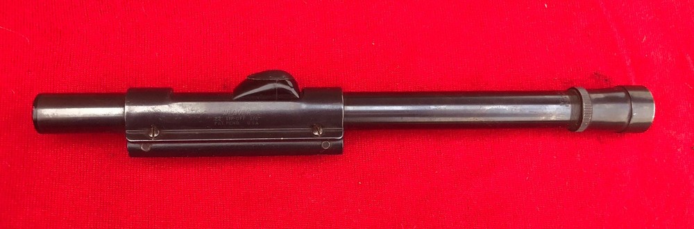 VINTAGE WEAVER B4 .22 RIFLE SCOPE EL PASO TX WITH WEAVER .22 TIP-OFF 3/4