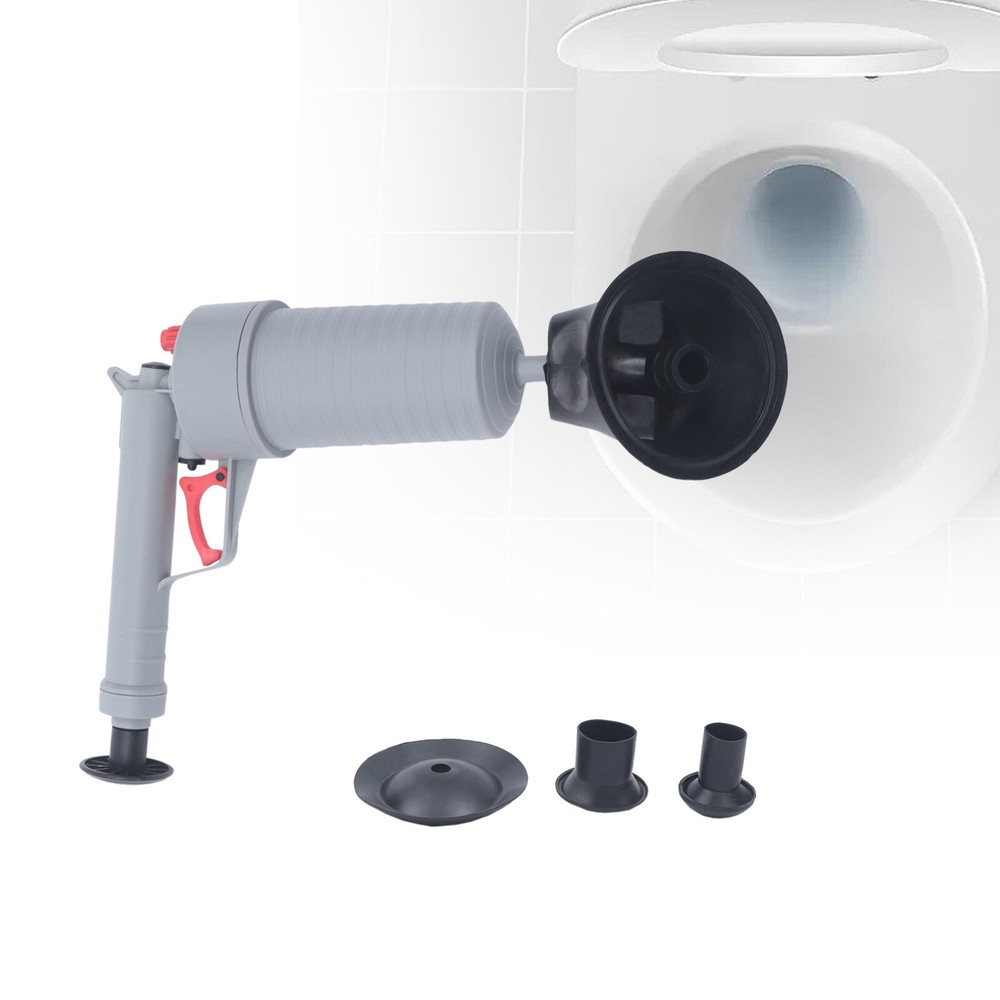 Air Drain Blaster Gun Pump High Pressure Plunger Toilet Sink Pipe Clog Remover