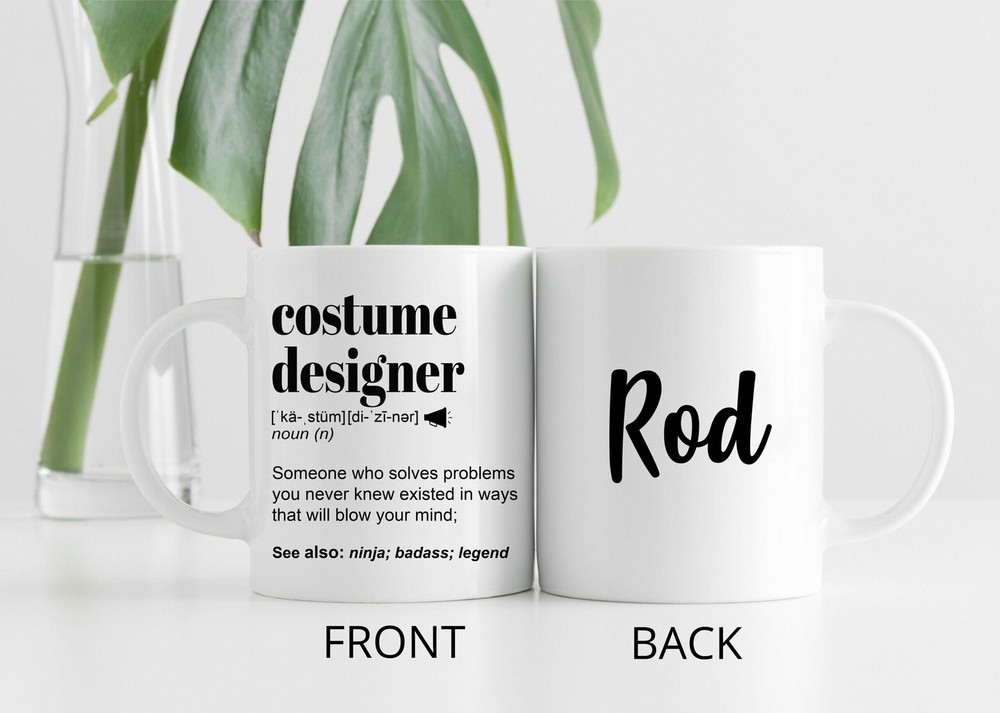 Funny Costume Designer Gift Mug L Personalized Coffee Cup For Men & Women L