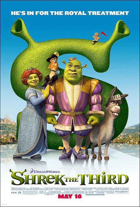 Shrek the Third (2007) original movie poster - single-sided - rolled