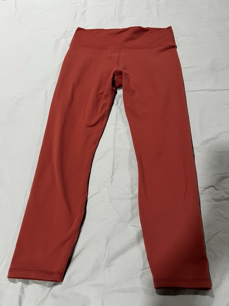 Fabletics Women’s High-Waisted Red and Pink Yoga Leggings