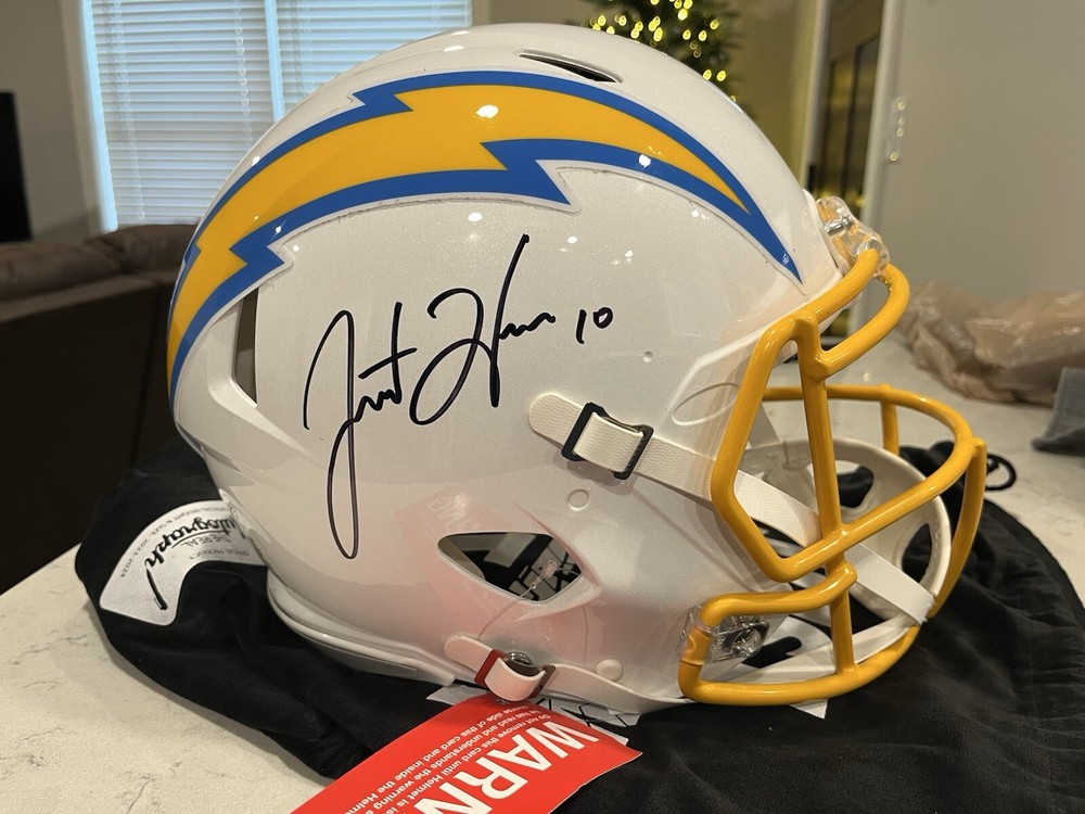 Justin Herbert Autographed NFL Authentic Full-Size Helmet - Fanatics Authentic