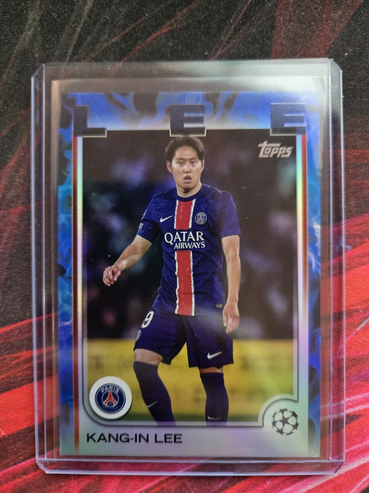 2024-25 Topps UEFA Club Competition - Blue Inferno /125 - Kang-In Lee #4 - PSG