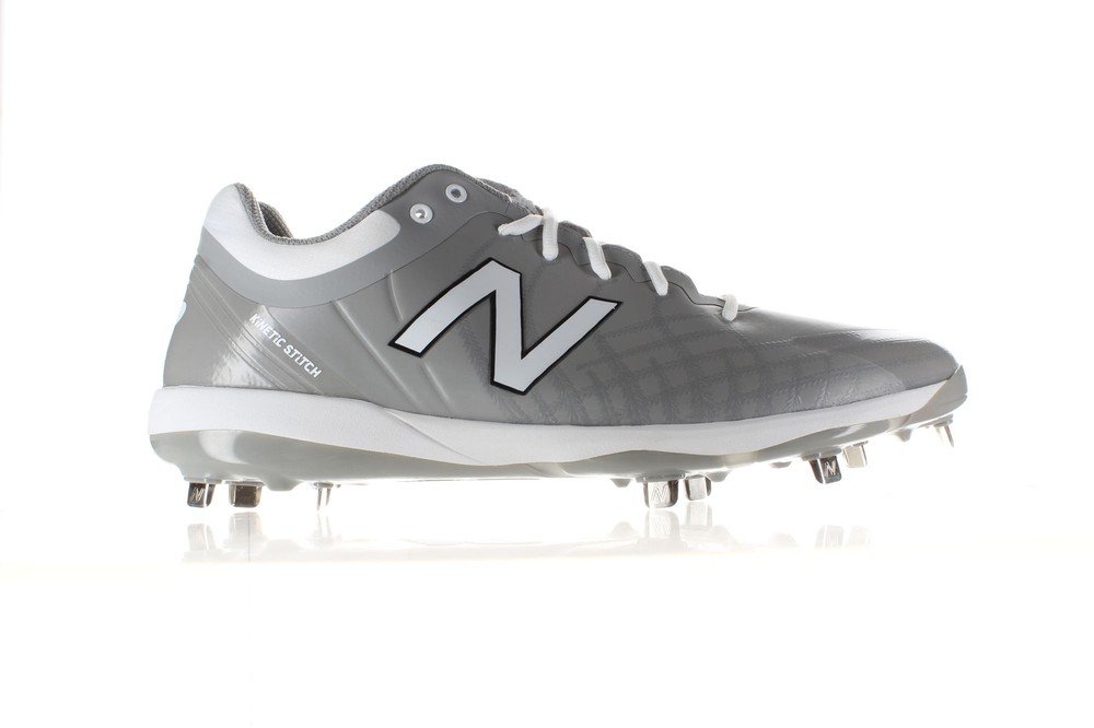 New Balance Mens L4040tg5 Grey/White Baseball Cleats Size 16 (2018156)