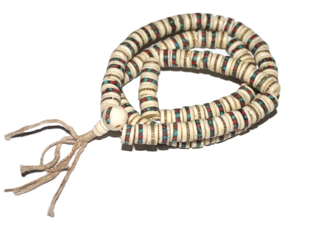Tibetan Prayer beads Gypsy Necklace Yoga Necklace Mala Necklace Tribal Necklace