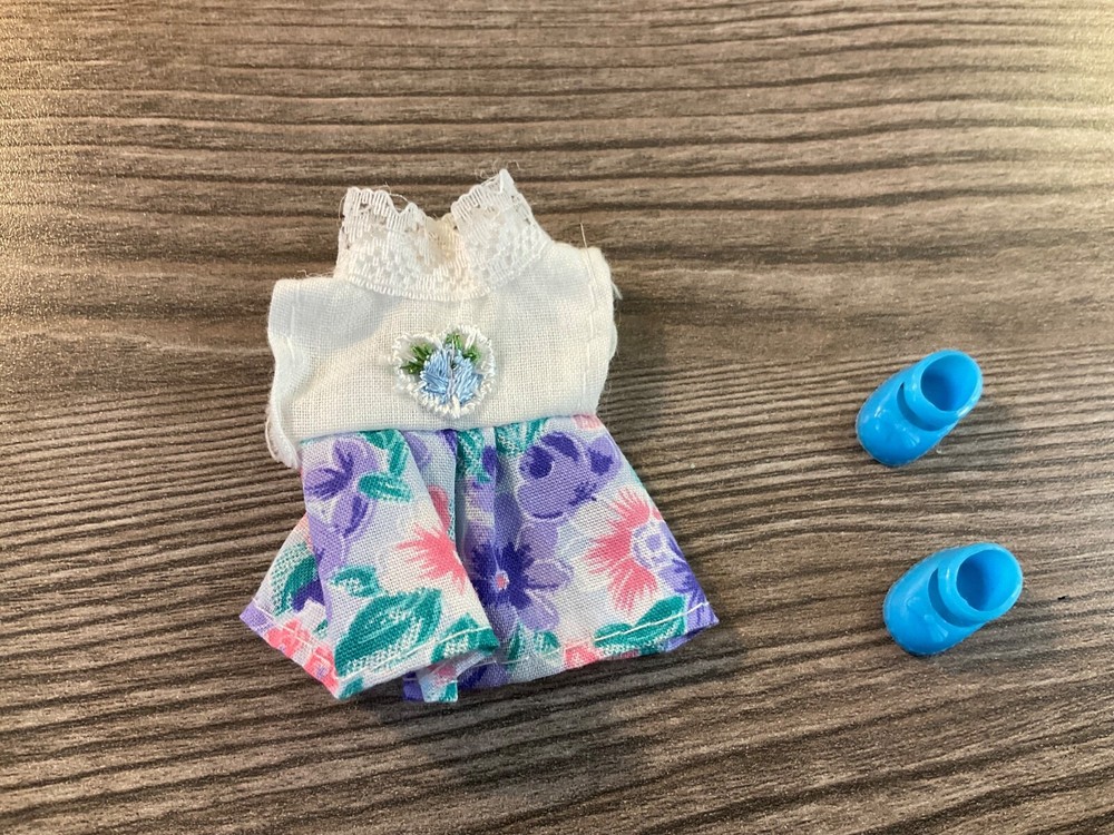 Mattel Barbie Kelly Doll Clothes  Dress & shoes Set Lot # 67