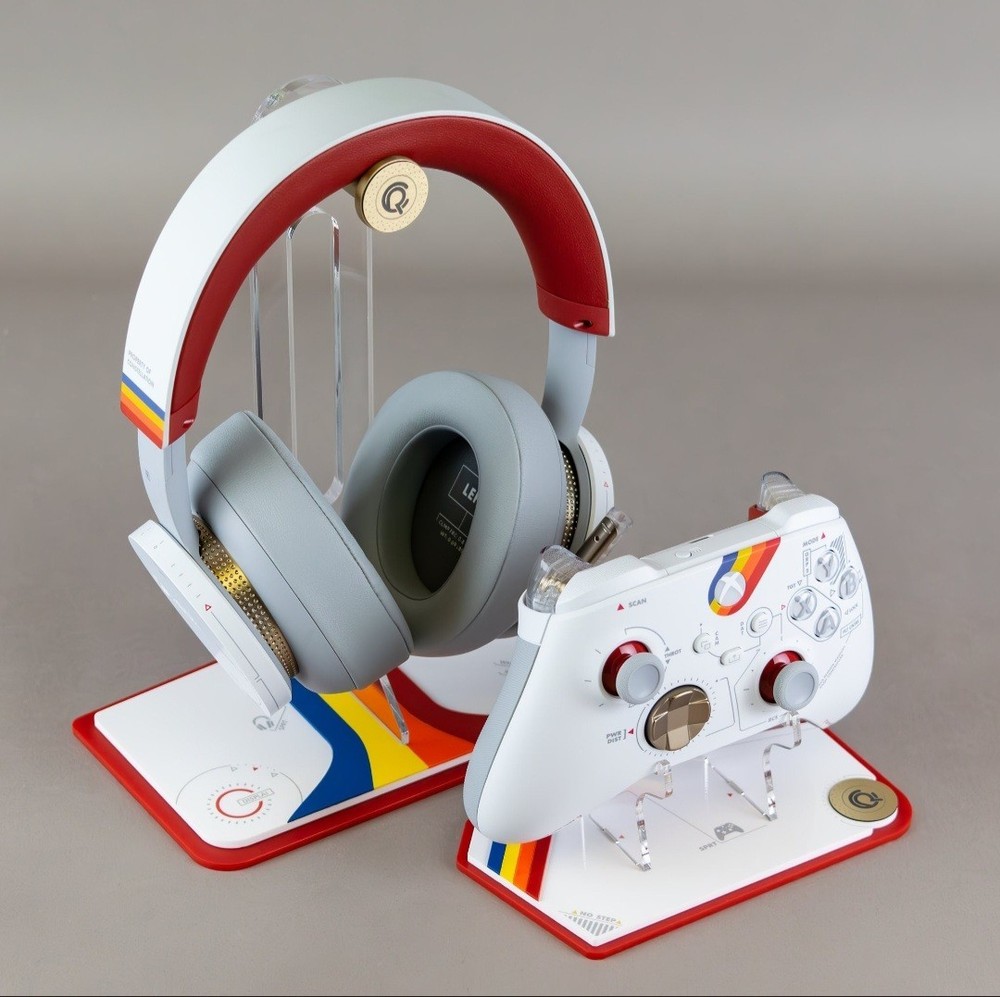 Xbox Wireless Headset and Controller Set Starfield Edition with Custom Stands  