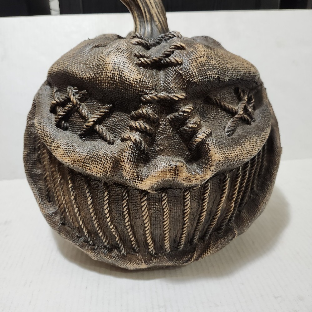 Rotten Scarecrow Halloween Pumpkin Patch Jack o Lantern 12.5” Decor Home Accents