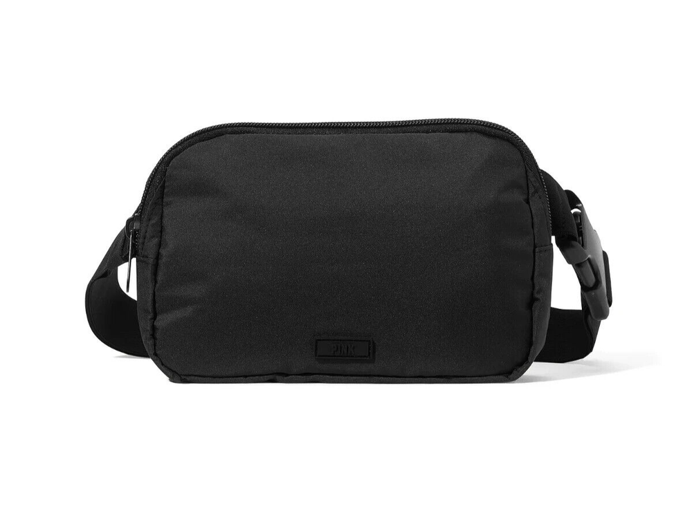 Victoria’s Secret PINK Black Crossbody Fanny Pack Belt Bag