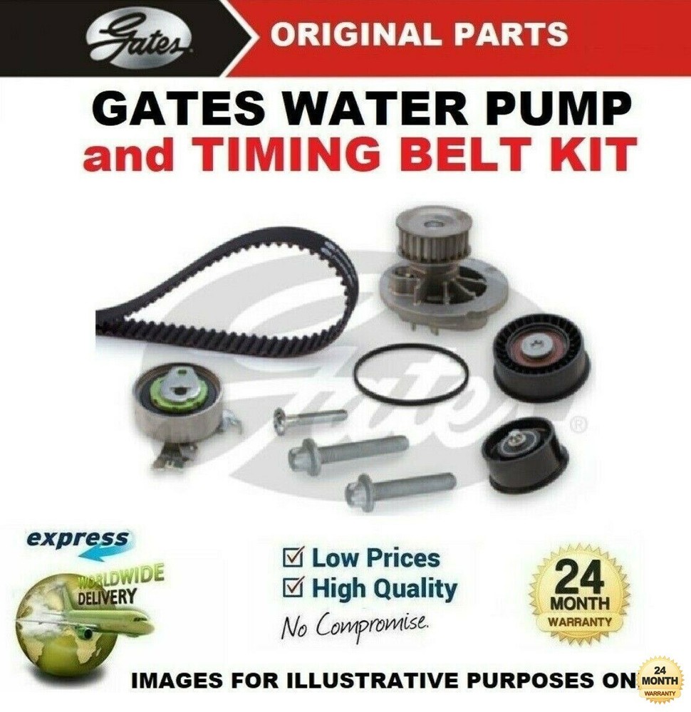 GATES WATER PUMP & TIMING BELT KIT for OPEL VECTRA C Estate 1.6 16V 2004->