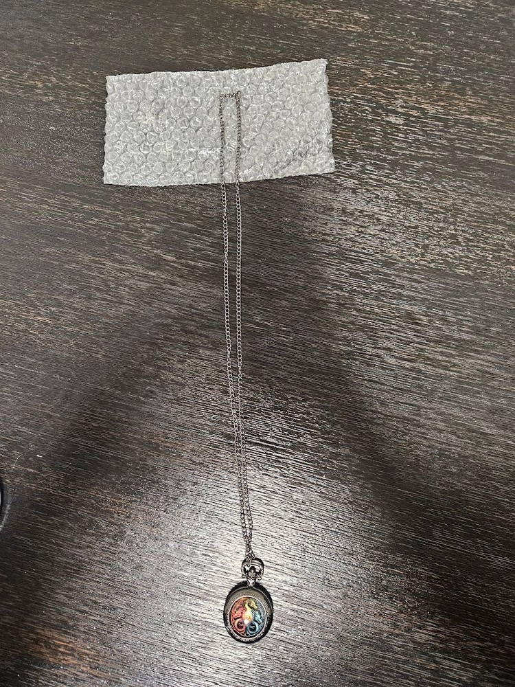 Retro Dragon Quartz Pocket Watch with Black Necklace Chain