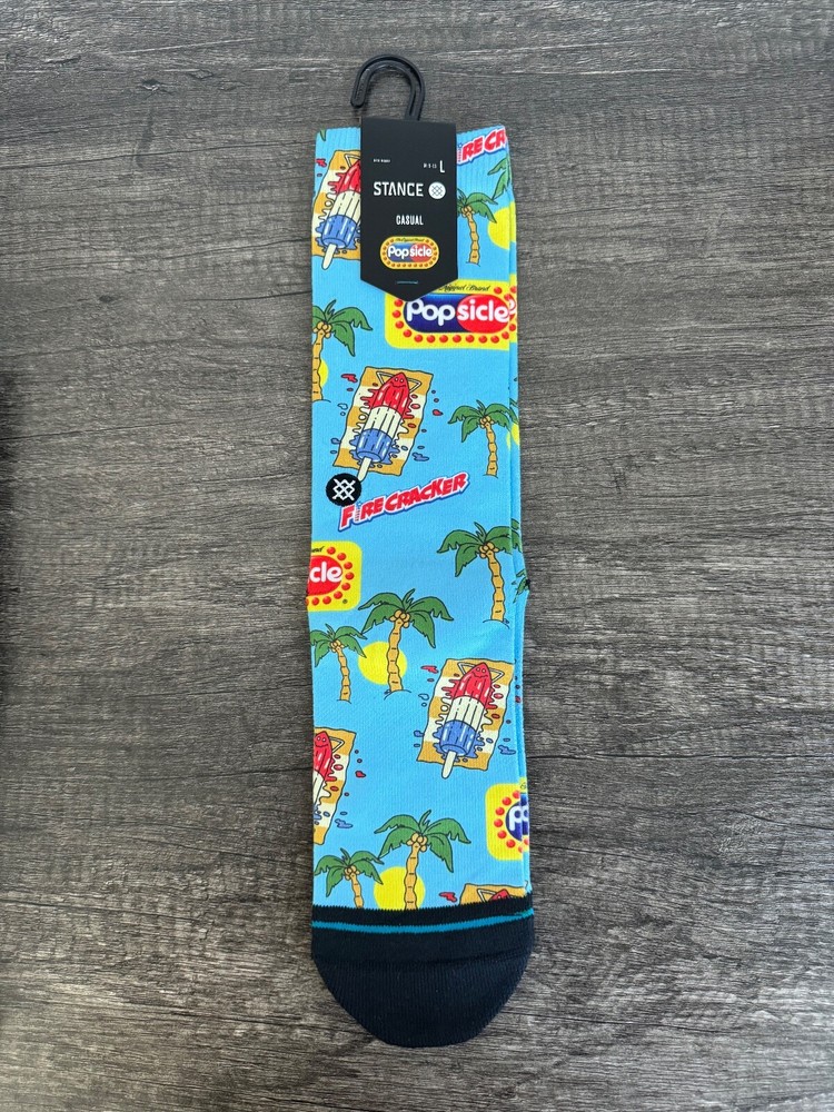 Stance Original Brand Popsicle Crew Socks Mens Large 9-13 NWT  