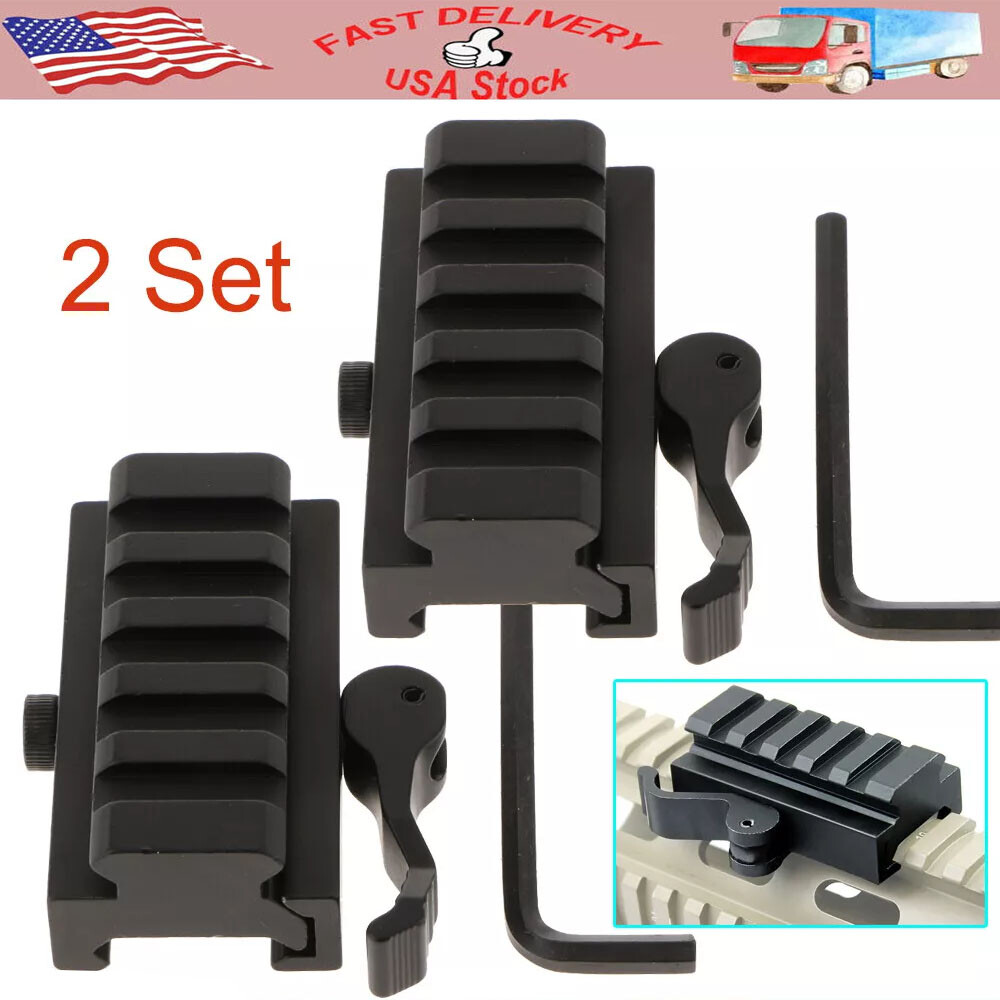 Boost your firearm setup with 2Pcs 5-Slot Quick Release QD 1/2