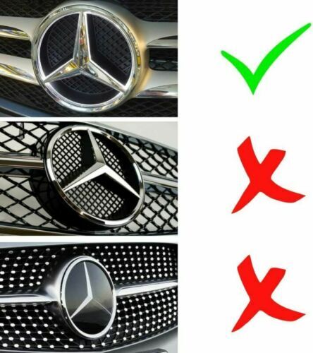 Illuminated Front Grille LED Chrome Emblem Fit For Mercedes Benz C117 C350 W205