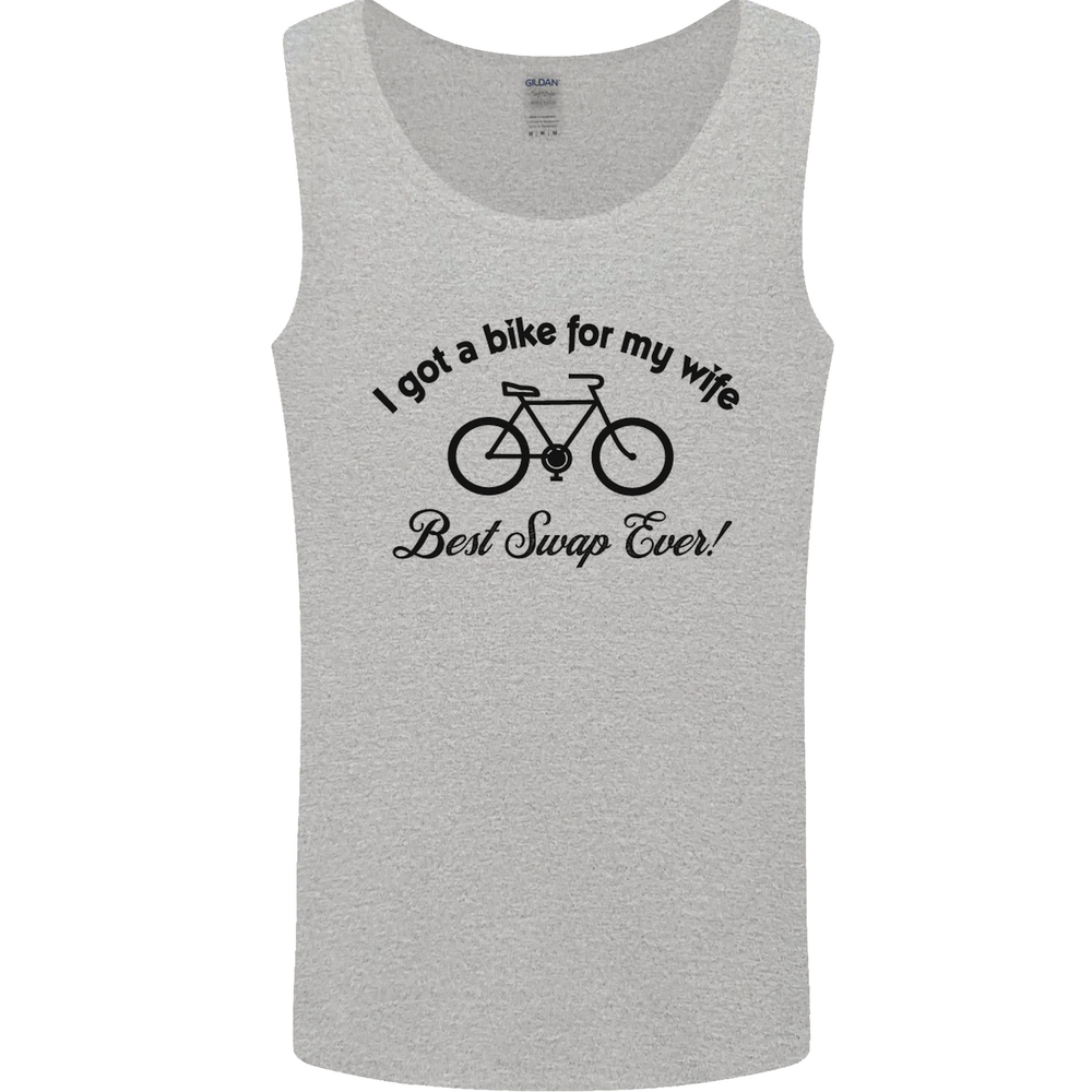 Cycling A Bike for My Wife Cyclist Funny Mens Vest Tank Top