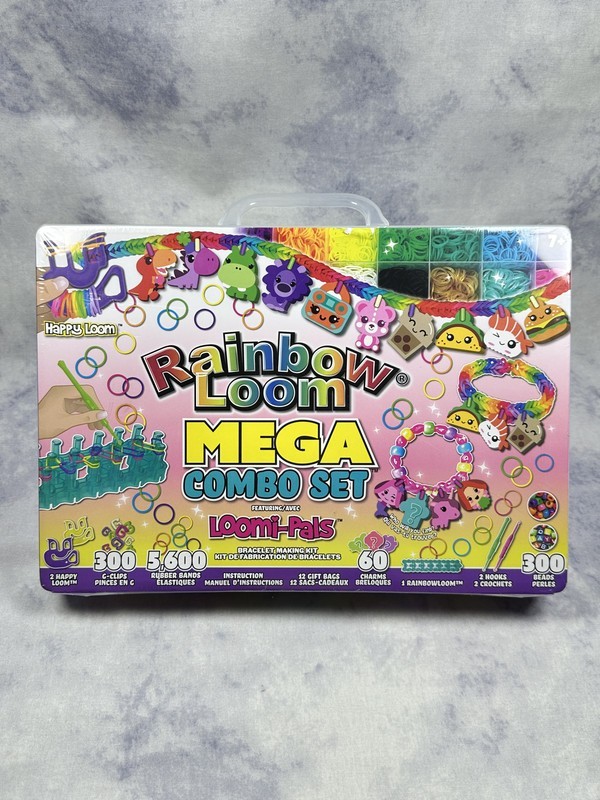 Rainbow Loom Mega Combo Set with 5600 Bands, Charms, Clips & Loomi-Pals Tools