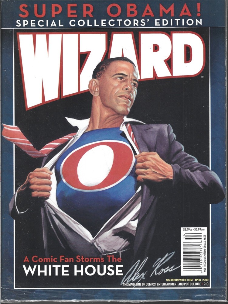 WIZARD SPECIAL COLLECTOR'S EDITION SUPER OBAMA SEALED IN BAG (NM) ALEX ROSS