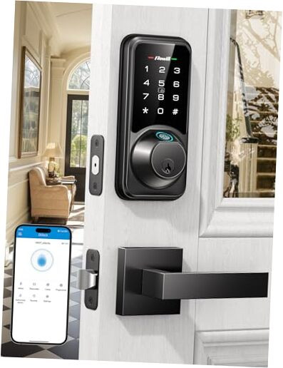Smart 7-in-1 Fingerprint Deadbolt Lock with App for Front Door