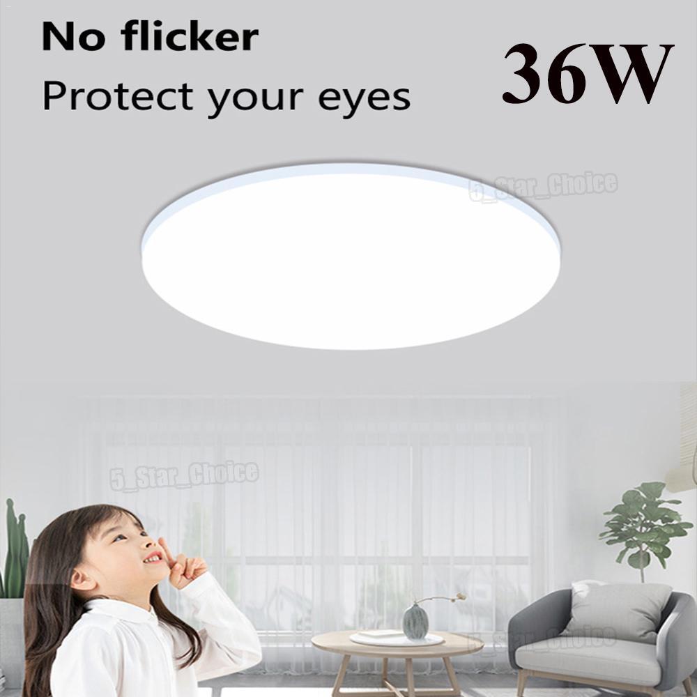Sale! 36W LED Ceiling Down Light Ultra Thin Flush Mount Lamp Fixture 6500K Home-image