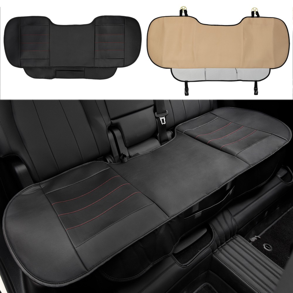 PU Leather Car Rear Back Cover Cushion Seat Protector Full Surround Universal &