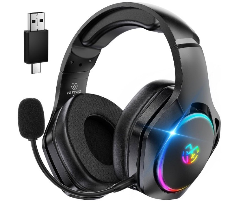 Wireless Gaming Headset for PS5 PS4 PC with 2.4GHz USB Type-C