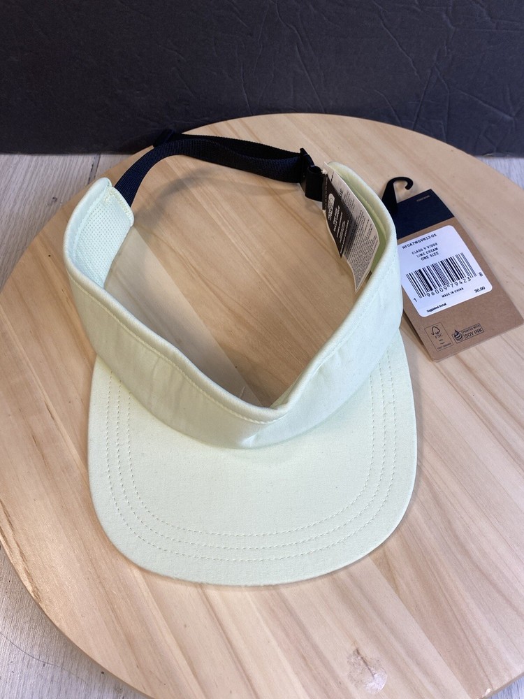 The North Face Class V Visor in Lime Cream NF0A7WGVN13 One Size New