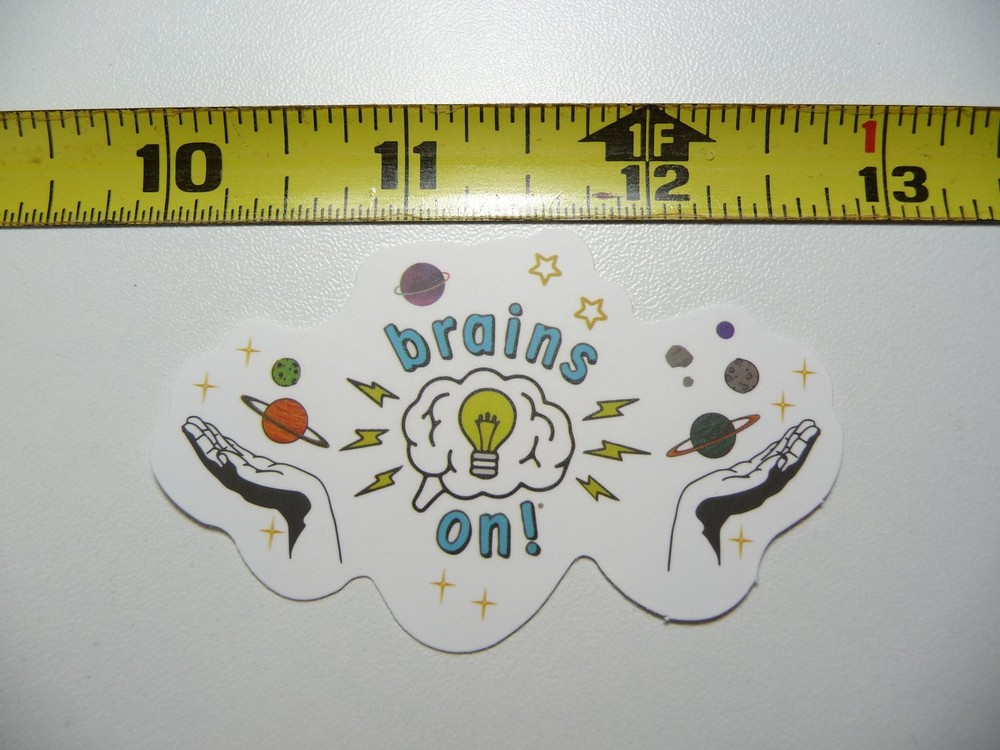 Brains On Power Thought Science Decal for School Teachers and Professors