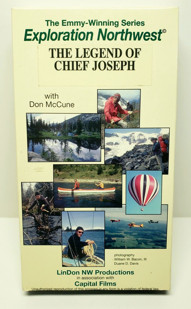 Legend of Chief Joseph Don McCune Appoloosa Trail VHS Exploration Northwest