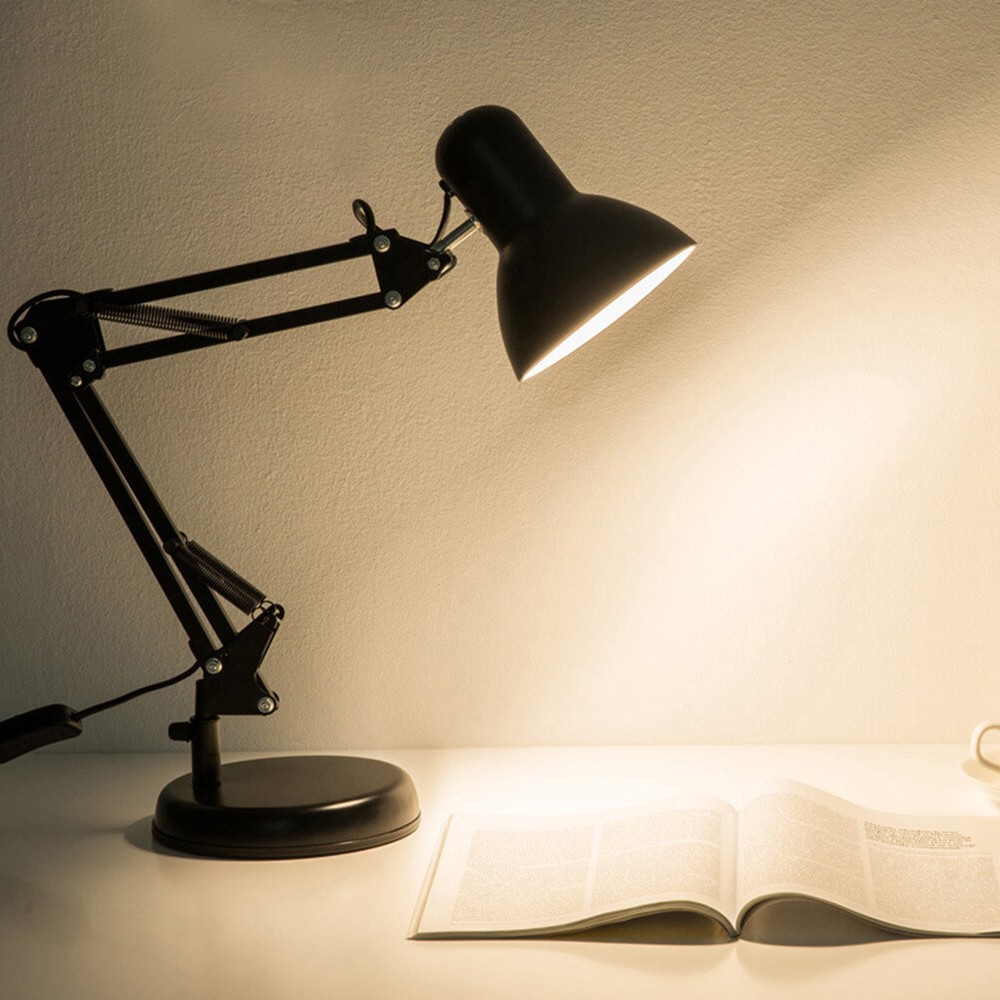 Modern USB Metal Desk Lamp with Clip - Adjustable Table Light