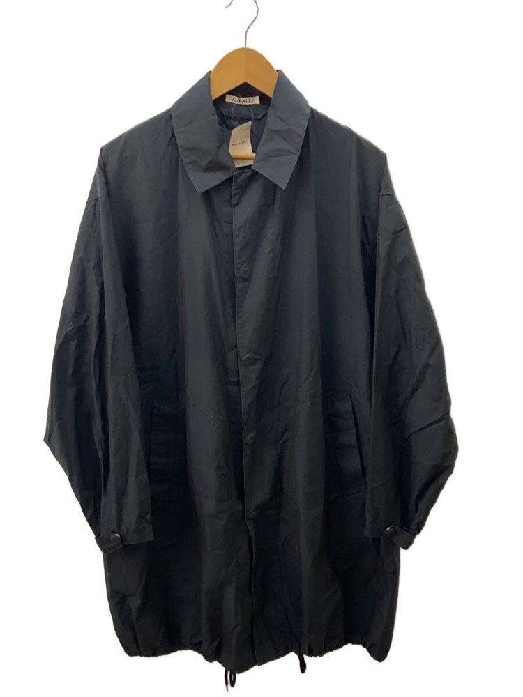 Auralee  Steel Collar Coat/3/Cotton/Nvy/Plain 3401