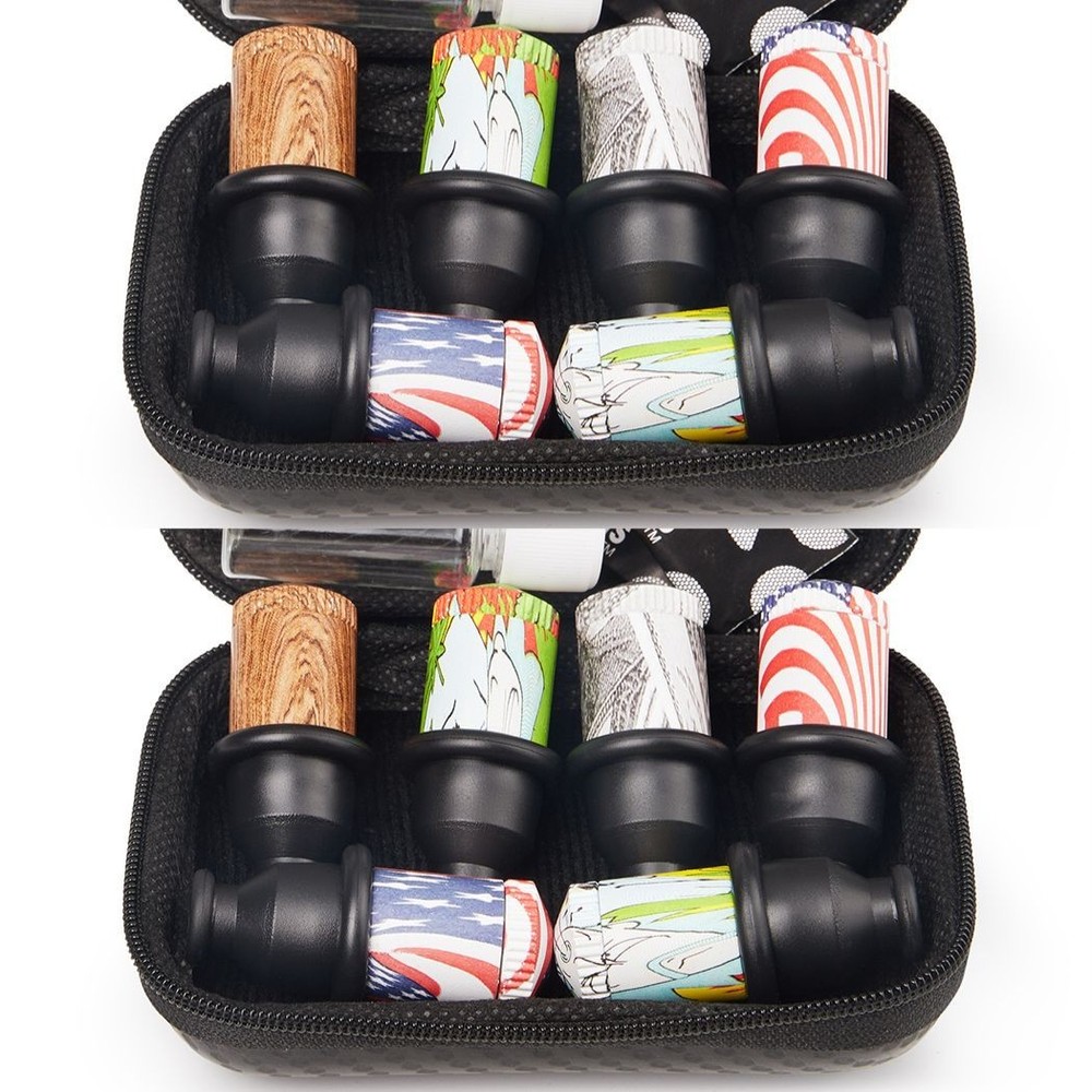 12 Pc Sneak a Toke Mini One Hitter Metal Tobacco Portable Smoking Pipe With Tool