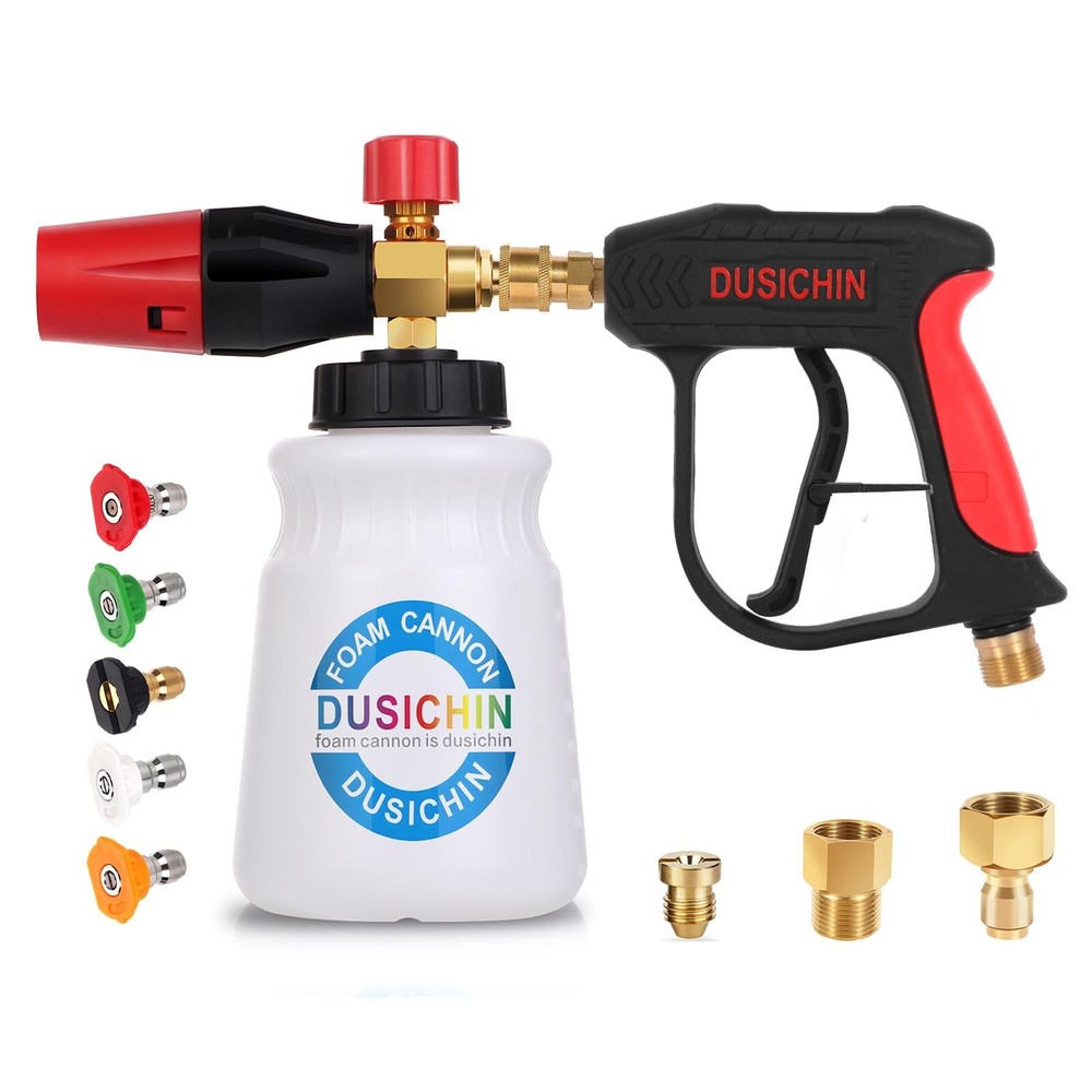 DUSICHIN DUS-018 Foam Cannon Lance Pressure Washer Nozzle Tip Spray Gun 3000 ...