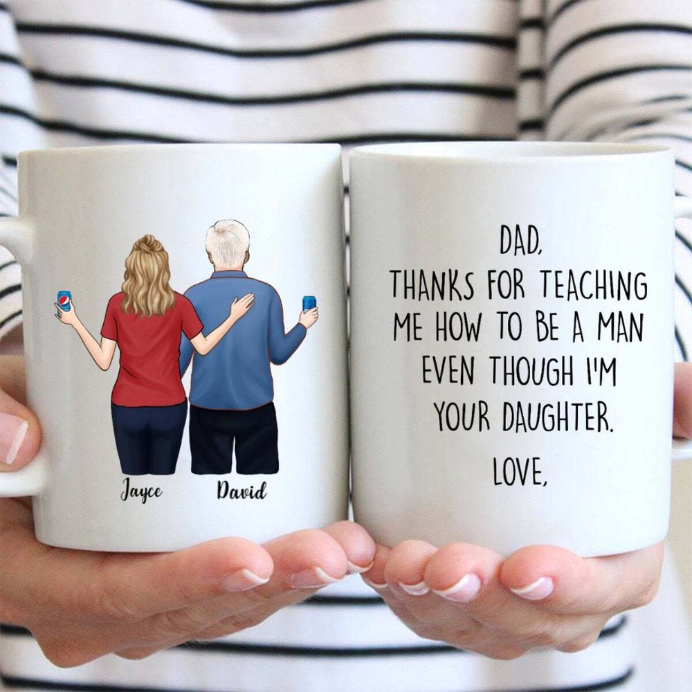 Taza de papá e hija regalo de hija a papá taza regalo de cumpleaños