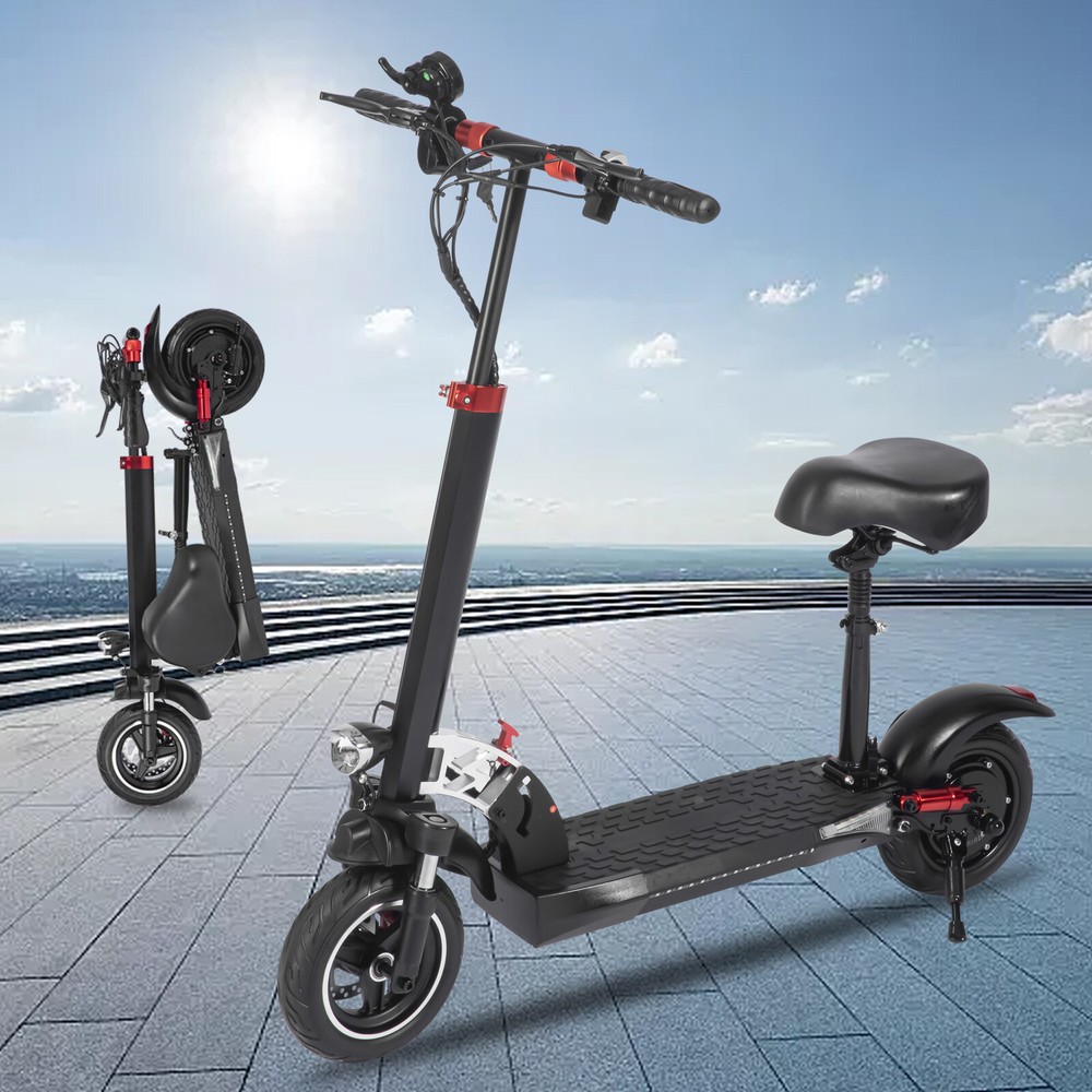 2023 800W 48V 15AH Folding Electric Scooter Adult Road Tires 45-50 Miles 45km/ex