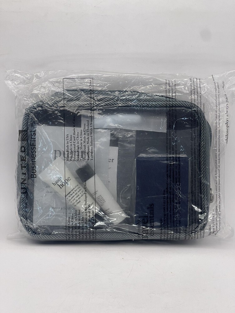 UNITED AIRLINES-Business First- Travel Amenity Kit Toiletry Philosophy +