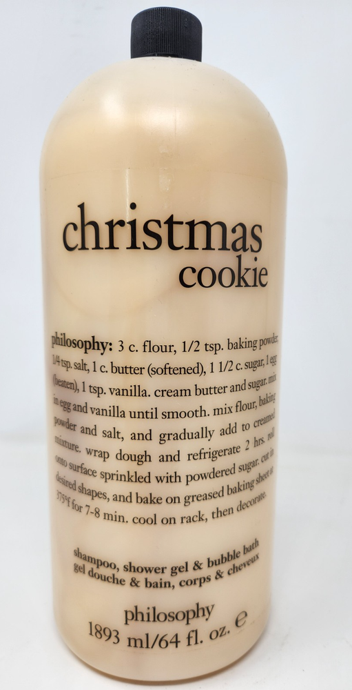 Philosophy Christmas Cookie  Hydrating Shower Gel 64 oz New