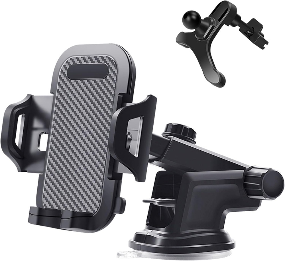 Universal Long Arm Car Phone Mount for Thick Cases & Big Phones