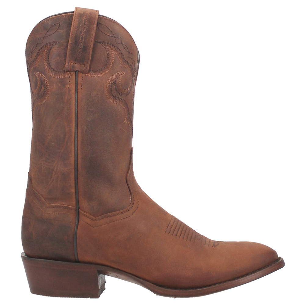 Dan Post Boots Simon Embroidered Round Toe Cowboy  Mens Brown Casual Boots DP323