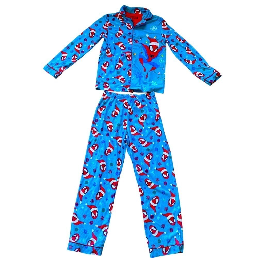 Bundle & Save MARVEL Spiderman Christmas Pajamas 2 Piece Set Sz L Superheroes