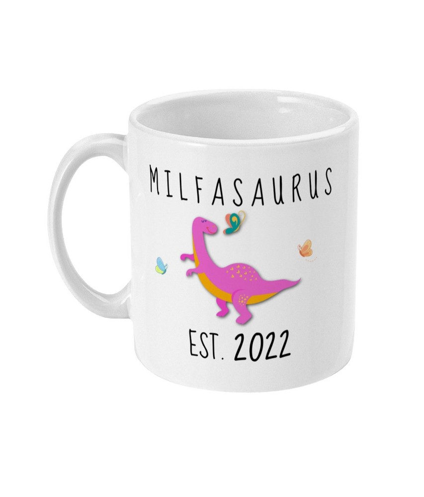 New Milf Mug Est 2022 Personalised New Milf Gift Milfasaurus Mug New Mum Gift