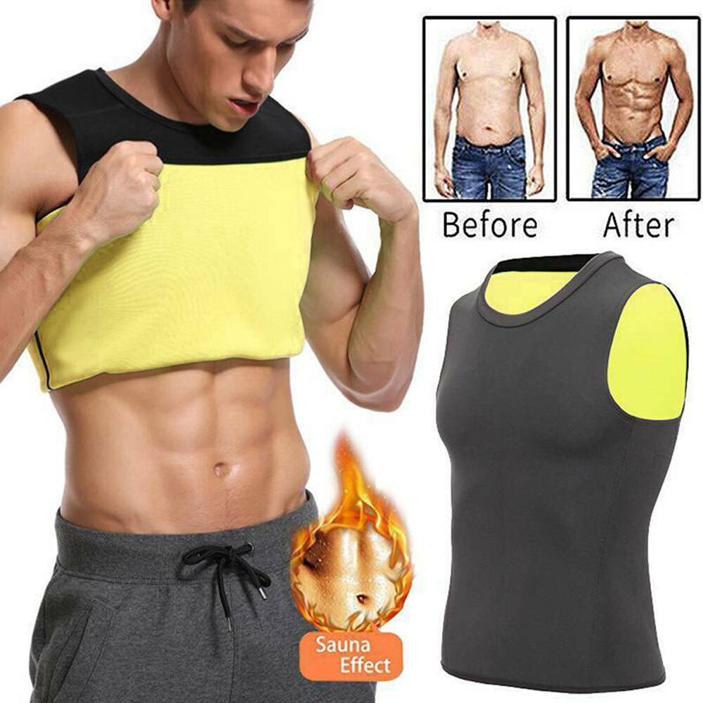 Sauna Vest for Men Sweat Tank Top Pullover Workout Shirt Heat Trapping Vest